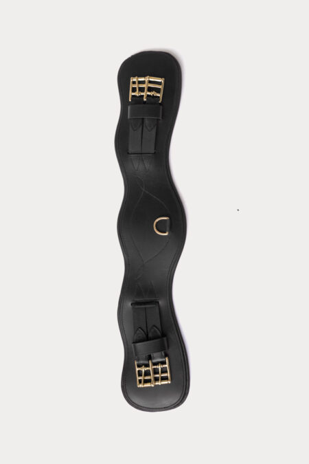 Amiko Dressage Girth Leather, Black