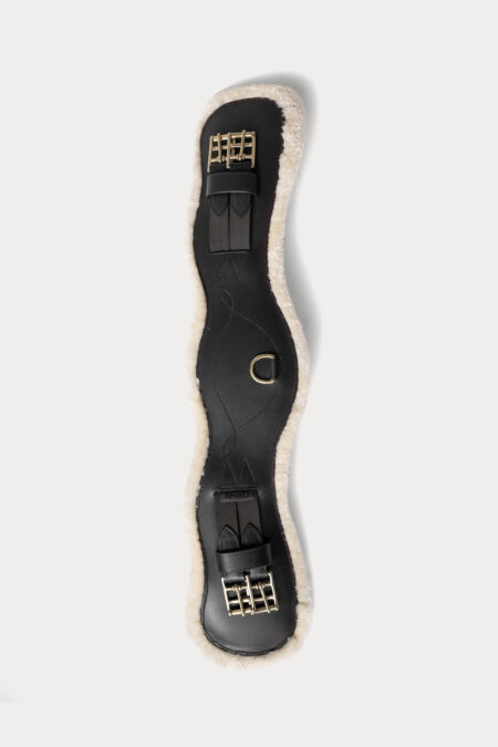 Amiko Dressage Girth with Fur, Black